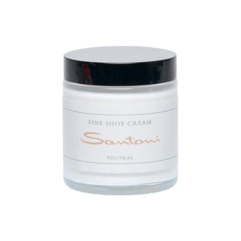 Santoni Shoe Care Kit With Cream And Polishing Cloth Natural