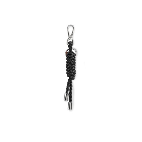 Black leather knot charm - Santoni - 2