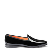 Mocassin Andrea en cuir verni noir pour homme - Santoni - 1