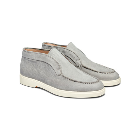 Women&rsquo;s grey nubuck desert boot - Santoni - 3