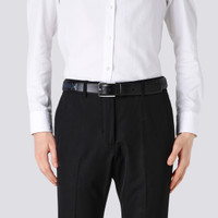 Blauer verstellbarer Gürtel aus Flechtleder - Santoni - 2