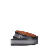 Grey leather belt strap - Santoni - 1