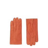 Orange suede gloves - Santoni - 1