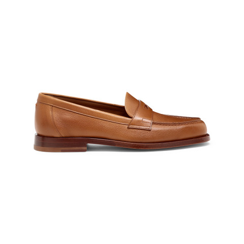 Mocassin en cuir marron clair pour femme - Santoni - 1