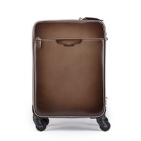 Brown leather travel suitcase - Santoni - 1