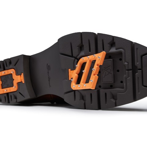 Stivaletto Carlo Ice da uomo in pelle marrone - Santoni - 8