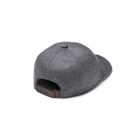 Grey cashmere baseball hat - Santoni - 4