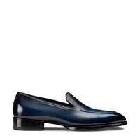 Men's blue leather Limited Edition loafer - Santoni - 1