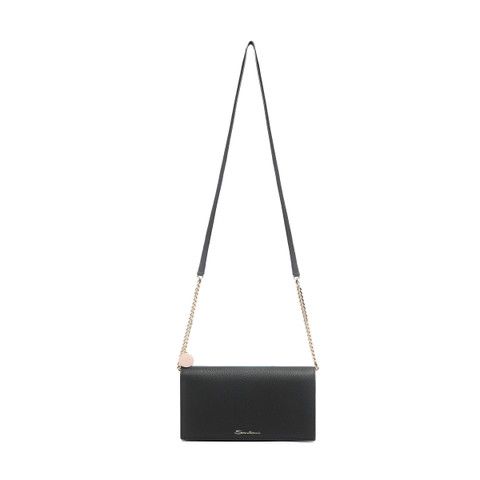 Black leather crossbody bag - Santoni - 3