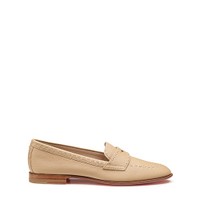 Mocasines penny de mujer en piel marr&oacute;n - Santoni - 1