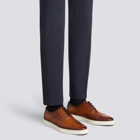 Men's brown leather Oxford shoe - Santoni - 2