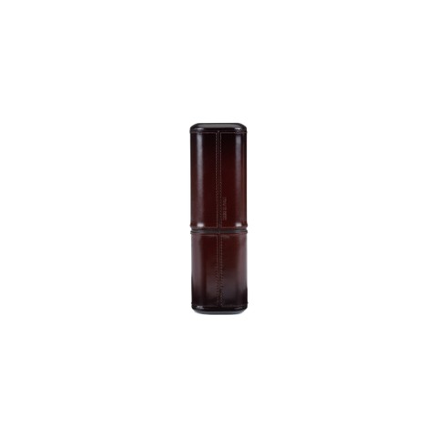 Cohiba cigar case in cedar wood covered in brown leather - Santoni - 4