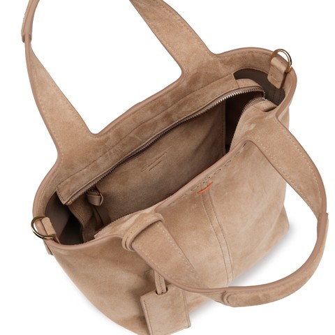 Beige suede handbag - Santoni - 5