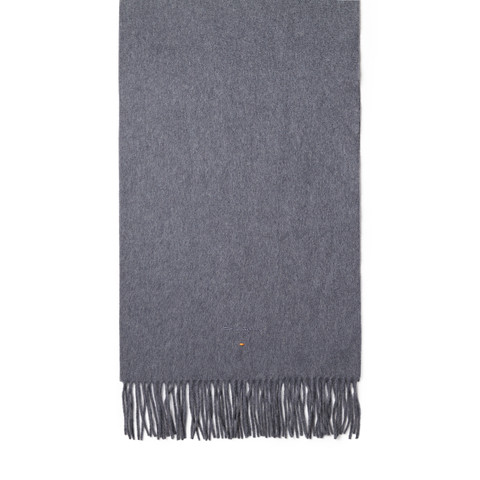 Grey cashmere scarf - Santoni - 3