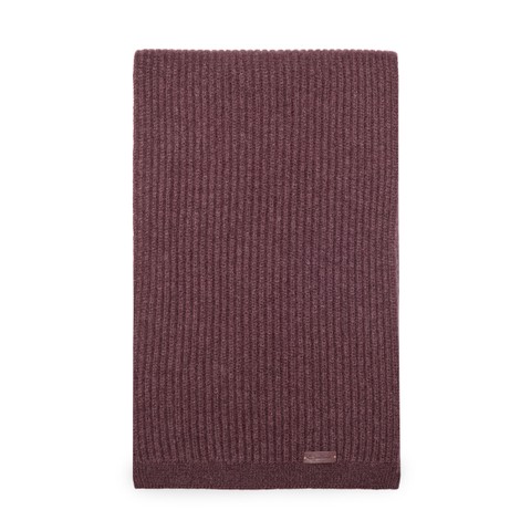 Burgundy cashmere scarf - Santoni - 1