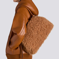 Light brown fur shoulder bag - Santoni - 2