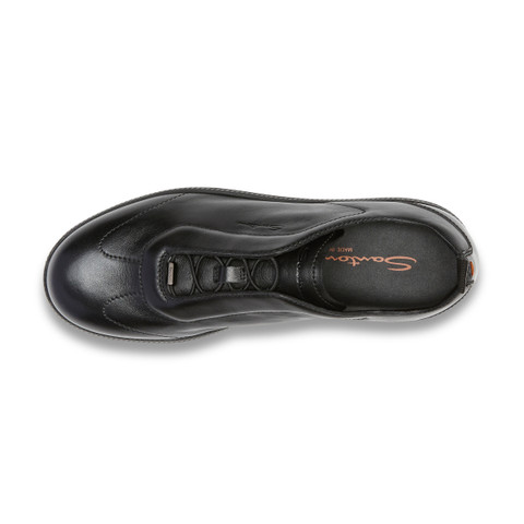 Men's black leather sneaker - Santoni - 3