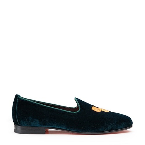 LORETO EMERALD VELVET LOAFER
