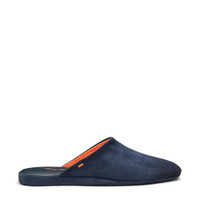Men&rsquo;s blue suede slipper - Santoni - 1
