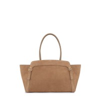 Borsa a spalla in suede beige - Santoni - 1