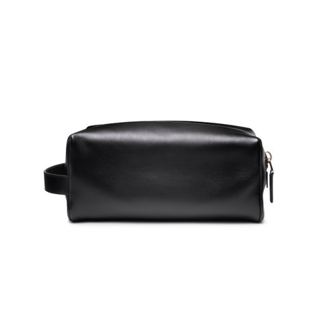 Schwarze Pochette aus Leder - Santoni - 3