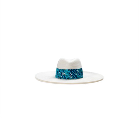 White raffia hat - Santoni - 1