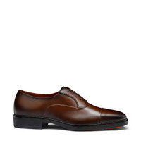 Men's dark brown leather Easy lace-up - Santoni - 1