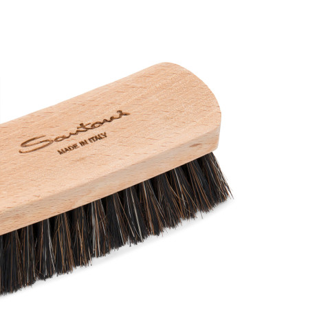 Medium wooden brush with mixed horsehair bristles - Santoni - 5