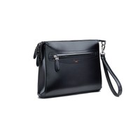 حافظة مستندات من الجلد بلون أسود - Santoni - 2