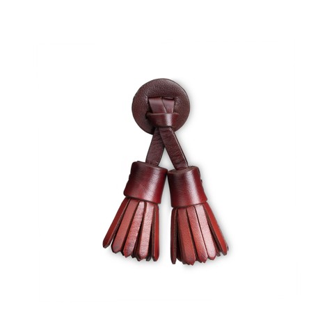 Glands Santoni Icona Velatura en cuir marron - Santoni - 1