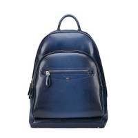 Blue leather backpack - Santoni - 1