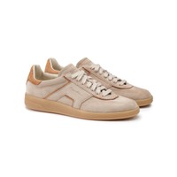 Women's dove grey suede sneaker - Santoni - 2