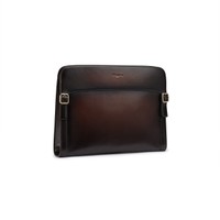 Dark brown leather pouch - Santoni - 2