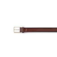 Brown leather adjustable belt - Santoni - 2