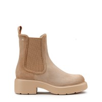 Women's beige suede Easy Bubble ankle boot - Santoni - 1