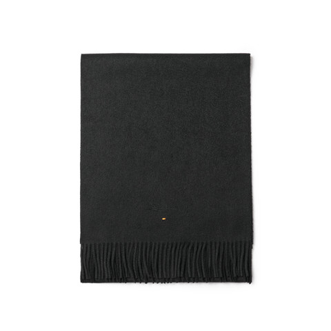 Black cashmere scarf - Santoni - 1
