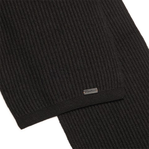 Black cashmere scarf - Santoni - 2