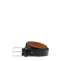 Grey leather adjustable belt - Santoni - 1
