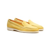 Women's yellow suede loafer - Santoni - 2