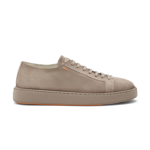 Men's grey suede sneaker - Santoni - 1