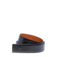 Blue leather belt strap - Santoni - 1