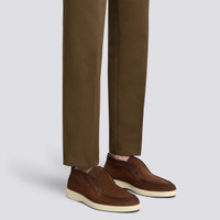 Dunkelbraune Desert Boots für Herren aus Wildleder - Santoni - 2