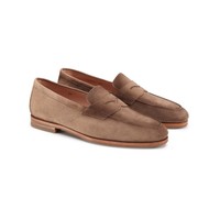 Women's beige suede Carla loafer - Santoni - 2
