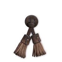 Brown suede Santoni Icona tassels - Santoni - 1