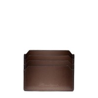 Brown leather credit card holder - Santoni - 1