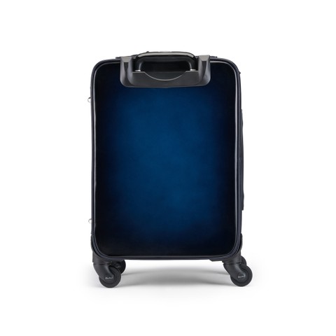 Blue leather travel suitcase - Santoni - 4