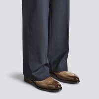 Men's brown leather Derby brogue lace-up - Santoni - 2