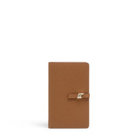 Light brown tumbled leather document holder - Santoni - 1