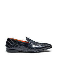 Men's blue alligator leather loafer - Santoni - 1
