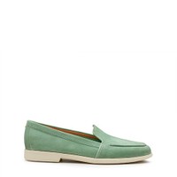Women's green suede loafer - Santoni - 1